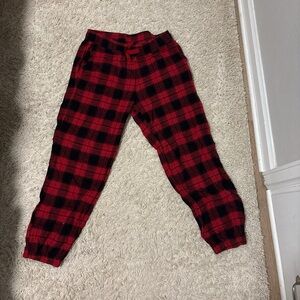 Plaid Red and Black Pajama Pants